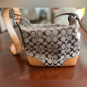 Coach Leather Shoulder Bag Crossbody Tan No K2K-6347